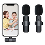 Microfone Lapela Celular Sem Fio Duplo iPhone Android Tipoc