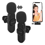Microfone Lapela Duplo K9