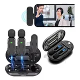 Microfone Lapela Duplo Para