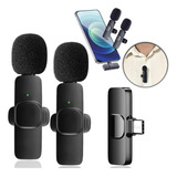 Microfone Lapela Duplo Sem Fio Profissional Android E iPhone