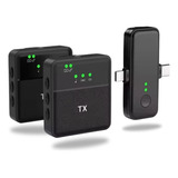 Microfone Lapela Duplo Usb C Redução Ruído Para iPhone 15 16