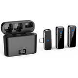 Microfone Lapela iPhone 15 Tipoc Duplo Celular Usb C Android