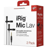 Microfone Lapela Irig Mic Lav 2 Pack Smartphone Duplo Com Nf