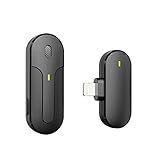 Microfone Lapela Lavalier Para Telefone Smartphone IOS Compativel Com IPhone IPad Entrada Lightning Wireless Sem Fio Para Gravação De Vídeo Transmissão Ao Vivo Vlog YouTube TikTok 