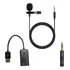 Microfone Lapela Para Celular E Câmeras + Adaptador Usb