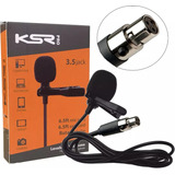 Microfone Lapela Para Transmissor Leson Marca Ksr Lt2c Xlr