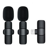 Microfone Lapela Sem Fio 2 Em 1 Plug And Play Para iPhone