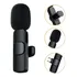 Microfone Lapela Sem Fio Android Usb-c Celular Compat Cor Preto