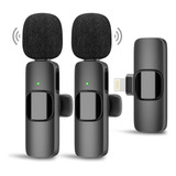 Microfone Lapela Sem Fio Celular Compatível iPhone Android