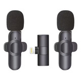 Microfone Lapela Sem Fio Duplo 2em1 P  iPhone iPad Lightning