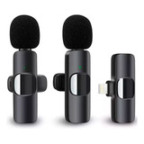 Microfone Lapela Sem Fio Duplo Profissional P iPhone iPad