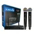 Microfone Lyco Uh02mm Sem Fio Duplo Mão Xlr P10 Com Maleta