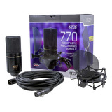 Microfone Mxl 770 Complete Microfone Pop Filter Shockmount