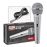 Microfone Mxt M-1138 Prata Metal Com Fio 3 Metros 541020