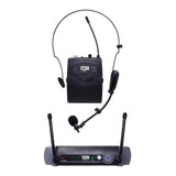 Microfone Mxt Uhf Sem Fio Headset E Lapela Uhf 10bp