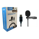 Microfone Para Celular Lapela Entrada Tipo C Lotus Lt mi002