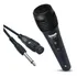 Microfone Para Karaoke Na Tv Dinâmico Cardióide Com Fio Cor Preto