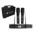 Microfone Portátil Para Palestra Duplo Armer Ax802m Com Case