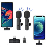 Microfone Profissional Duplo Bluetooth Android iPhone 2em1