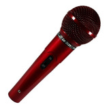 Microfone Profissional Le Son Mc200 Cardioide Vermelho