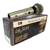Microfone Profissional Leson Sm58plus Metálico Cabo