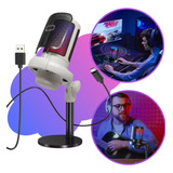 Microfone Profissional Podcast Gamer Condensador Ampligame