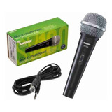 Microfone Profissional Shure Sv100 C Cabo Garantia 2 Anos