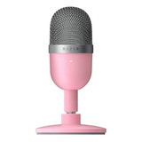 Microfone Razer Seiren Mini Condensador Supercardióide Rosa