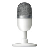Microfone Razer Seiren Seiren Mini Condensador Supercardióide Cor Branco mercúrio