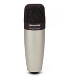 Microfone Samson C01 Condensador Hipercardióide Prata