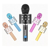 Microfone Sem Fio Bluetooth Karaokê Luz