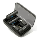 Microfone Sem Fio Boya Lavalier Para iPhone Com Câmera Usb c Cor Preto 6