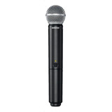 Microfone Sem Fio Com Transmissor Portátil Shure Blx2 sm58 Cor Preta