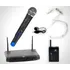 Microfone Sem Fio De Mão Headset Lapela Bodypack Tsi Ms215 Cor Preto