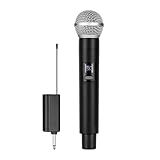 Microfone Sem Fio Dinamico Sem Fio Microfone Profissional Profissional UHF Microfone De Mão Sem Fio Com 20 Metros Da Distância De Transmissão Amplificador De Áudio Para Igreja Desempenho Karaoke