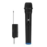 Microfone Sem Fio Dinamico Sem Fio Microfone Profissional Profissional UHF Microfone De Mão Sem Fio Com 20 Metros Da Distância De Transmissão Amplificador De Áudio Para Igreja Desempenho Karaoke