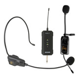 Microfone Sem Fio Duplo Arcano Susa-11 Lapela E Auricular Sj