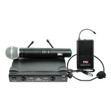 Microfone Sem Fio Duplo Bastão Headset Jwl U 585h Uhf