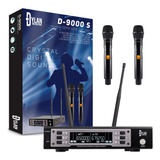 Microfone Sem Fio Duplo Digital 200 Canais Dylan D 9000s