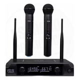 Microfone Sem Fio Duplo Dylan Udx 02 Multi Uhf 30 Canais Bk