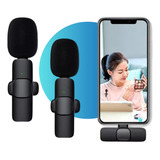 Microfone Sem Fio Duplo Lapela Compátivel Profissional Cor Tipo C