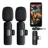Microfone Sem Fio Duplo Lapela Profissional Android iPhone Cor Tipo-c (android)