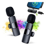 Microfone Sem Fio Duplo Lapela Profissional iPhone Android Cor Lightning iPhone