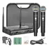 Microfone Sem Fio Duplo Uhf Lyco Uh-08mm Som Profissional