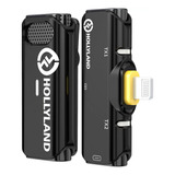 Microfone Sem Fio Hollyland Lark C1 Solo Lapela P ios Preto