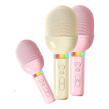 Microfone Sem Fio Karaokê Alto falante Rgb Player Kid