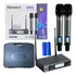 Microfone Sem Fio Karsect Krp2 Duplo Uhf Bateria Recarrega