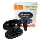 Microfone Sem Fio Lapela Profissional iPhone E Android Cor Preto Usbc H maston