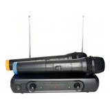 Microfone Sem Fio Profissional Duplo Soundvoice Mm 150sf Cor Preto