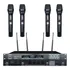 Microfone Sem Fio Quádruplo Uhf Arcano Quarter-a 4 Mics